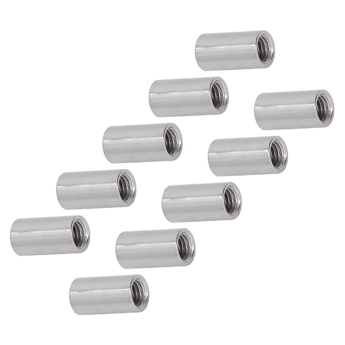 10 stuks Koppelmoer Rond M12 RVS Stangverbindingsmoer Binnendraad Bevestigingsmiddel