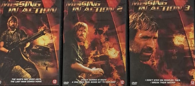Missing in Action 1 t/m 3 DVD