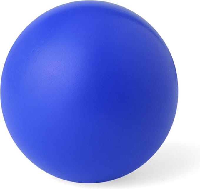 Blauwe anti stressbal 6 cm