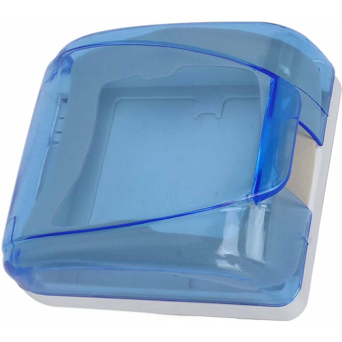 Boîte étanche universelle type 86 transparente pour interrupteur mural, protection pour salle de bain, bleu