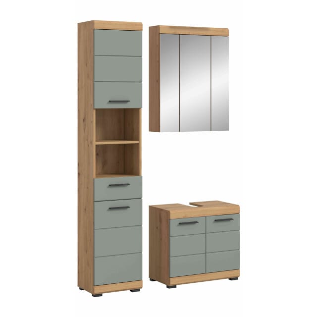 Scout badkamercombinatie salie MDF TZ Artisan eiken NB - 34x112x191cm