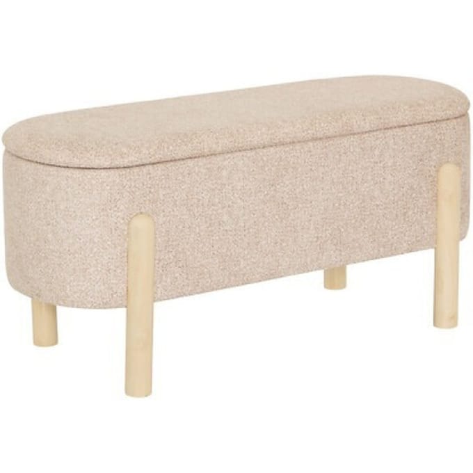 Casa di Elturo Opbergbank liva stof met opbergruimte 86,5 x 36,5 x 40 cm