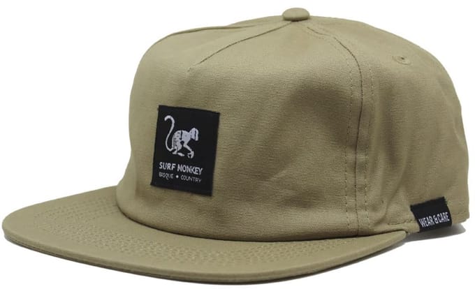 5-panel pet voor heren/dames - 100% biologisch katoen - One size (zandkleur)