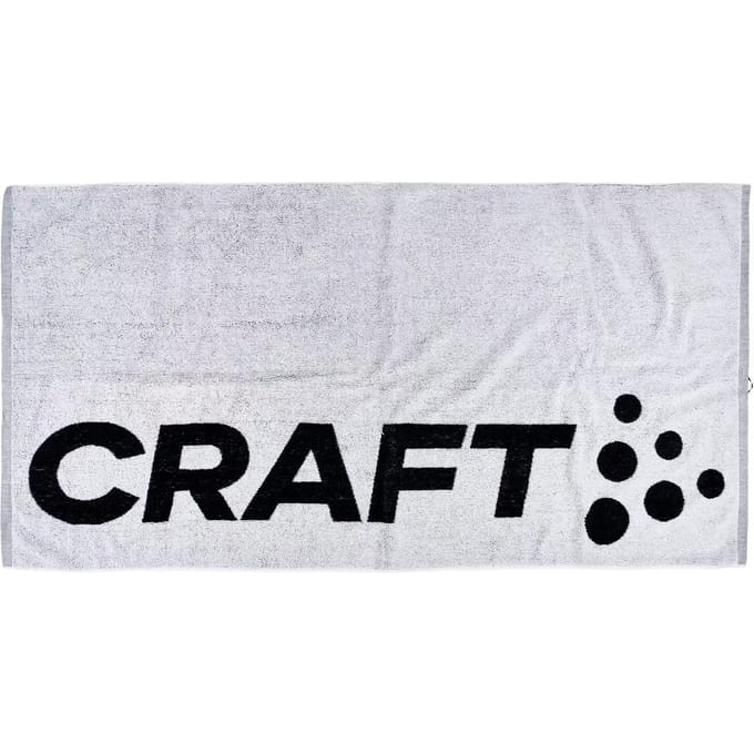 Craft Badhanddoek - Wit / Zwart | Maat: ONE