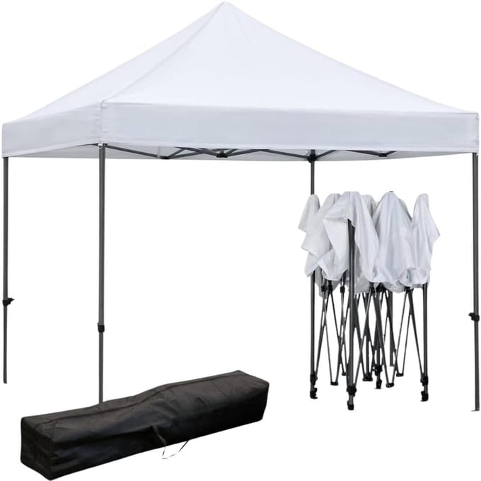 Professionele Partytent 3 x 4,5 m PVC Waterdicht Metalen Frame Inklapbaar