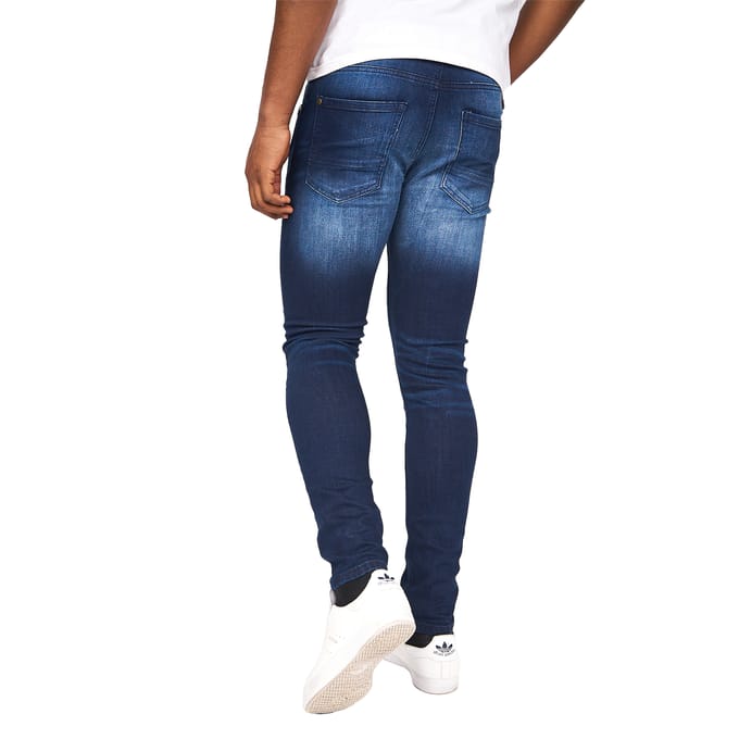 Crosshatch Heren Barbeck Slim Jeans (Donkere wasbeurt)