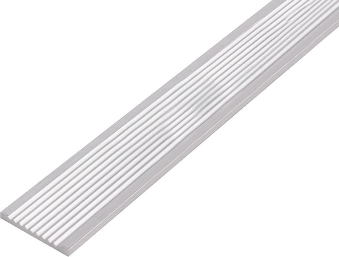Geribbelde Aluminium Platte Staf 1000 x 30 mm | Profiel voor Bouw en Hobby
