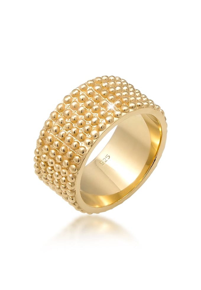 Elli - Ring - Basic Bandring Dots Trend Cool 925 Silber - Dames