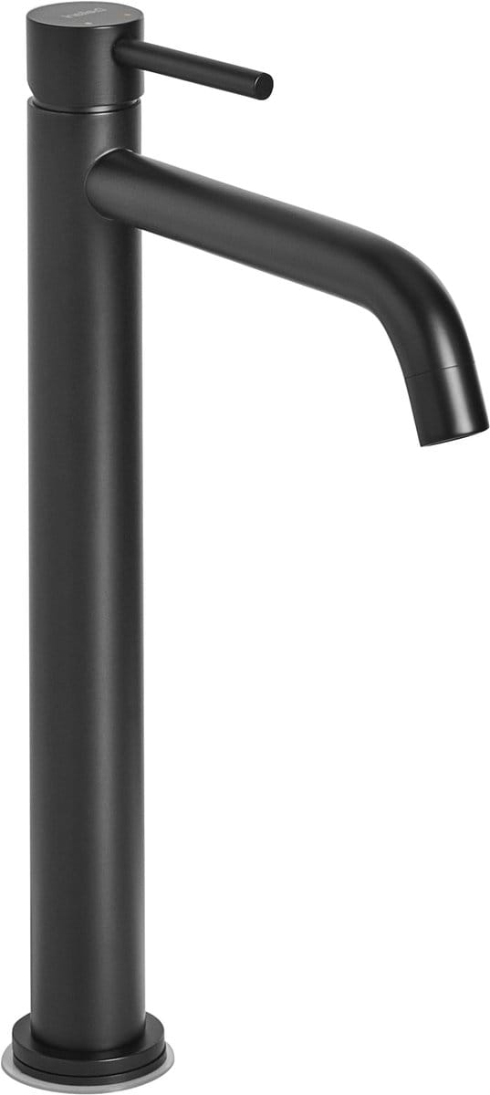 SALINAS - Enkele wastafelkraan - Zwart - 30 cm - Messing