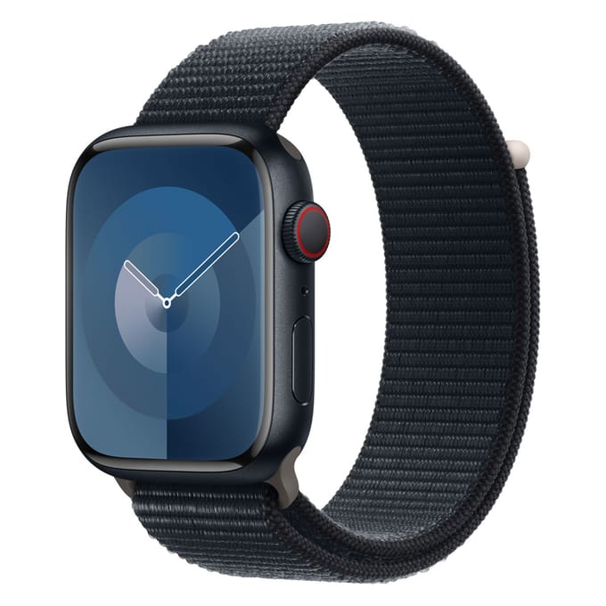 Sport Loop band voor de Apple Watch | 44/45/46/49 mm - Maat XL - Midnight Black