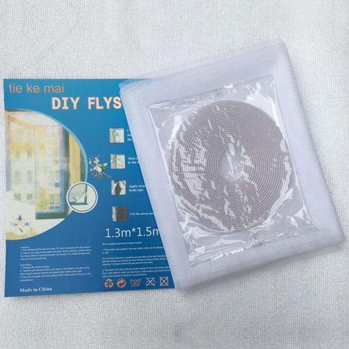 Fly Mosquito Window Net Mesh Screen Room Curtinas Net Muggengordijnen wit