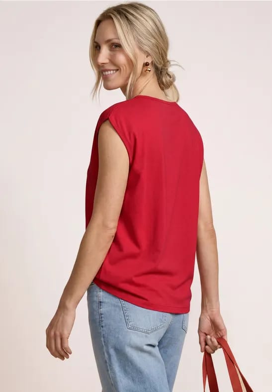 Basic shirt met boothals