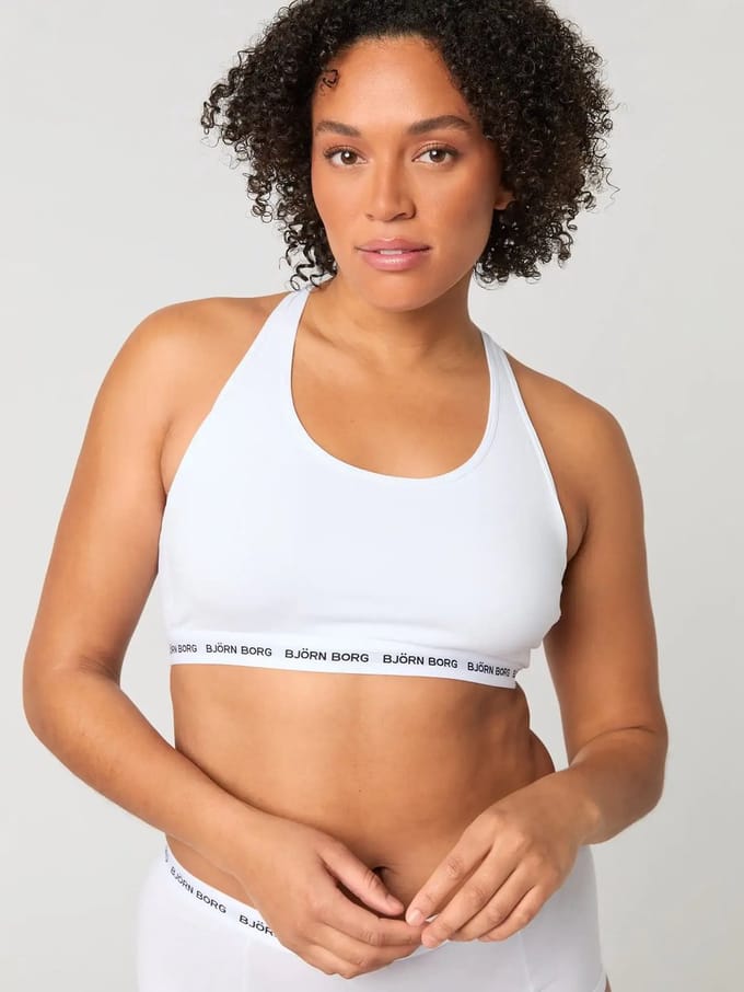 Björn Borg Core Logo - Soft top - Bh - Dames - 1 stuk - Dames - XL - Wit