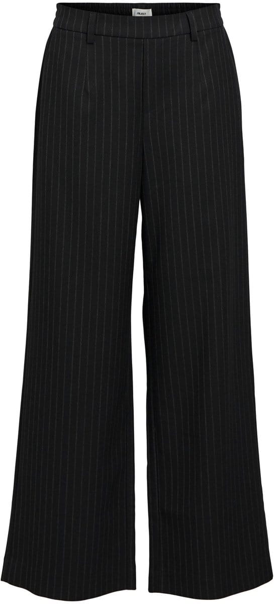 Object Objlisa Wide Pant Broeken Dames - Zwart - Maat 34