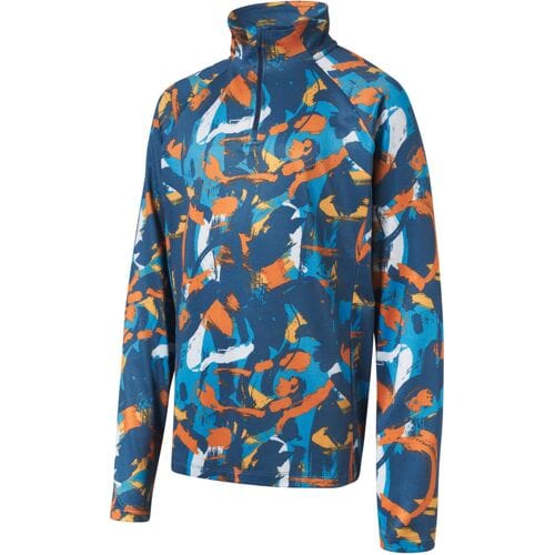 CRIVIT Kinder thermoshirt (Blauw/oranje/wit, 134/140)