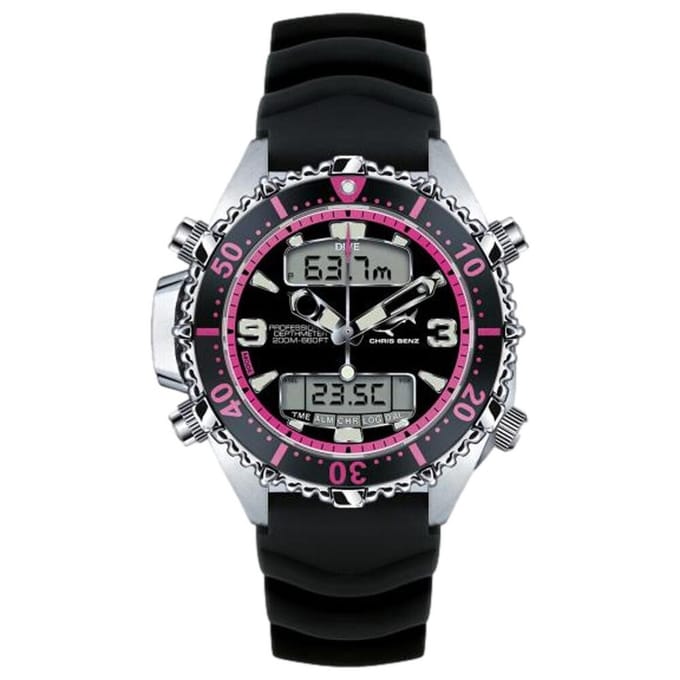 Chris Benz - CB-D200X-P-KBS - Duikershorloge - Unisex - Quartz