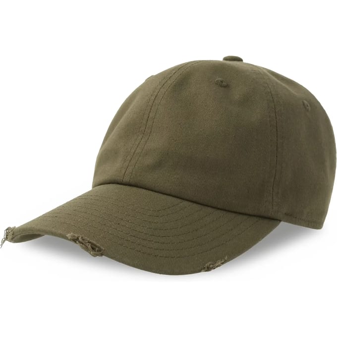 Atlantis Headwear Dad Hat Destroyed-S AT682 - OLIVE - One size