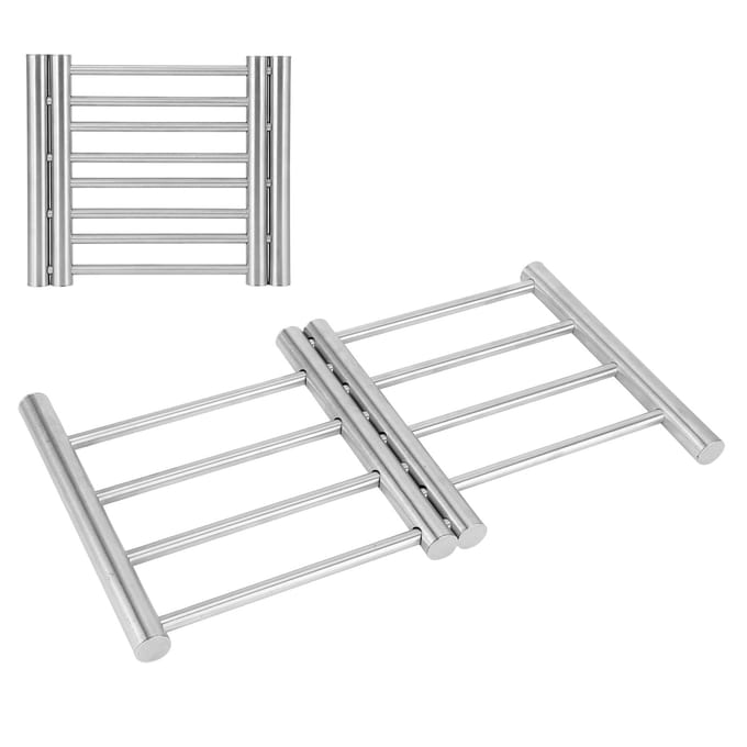 Roestvrij Staal Uitschuifbare Pannenonderzetter Isolatiematten Hittebestendige Placemat Keukengadget gray