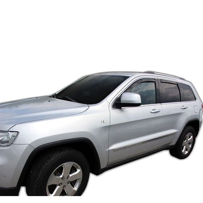 Wind deflectors - Jeep Grand Cherokee 2011-2021 - 4 stuks - UV-bestendig acryl - Eenvoudige montage