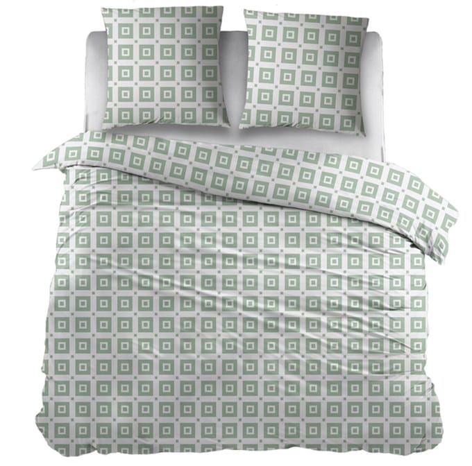 Snoozing Caroline Dekbedovertrek - Extra breed - 260x200/220 cm - Green