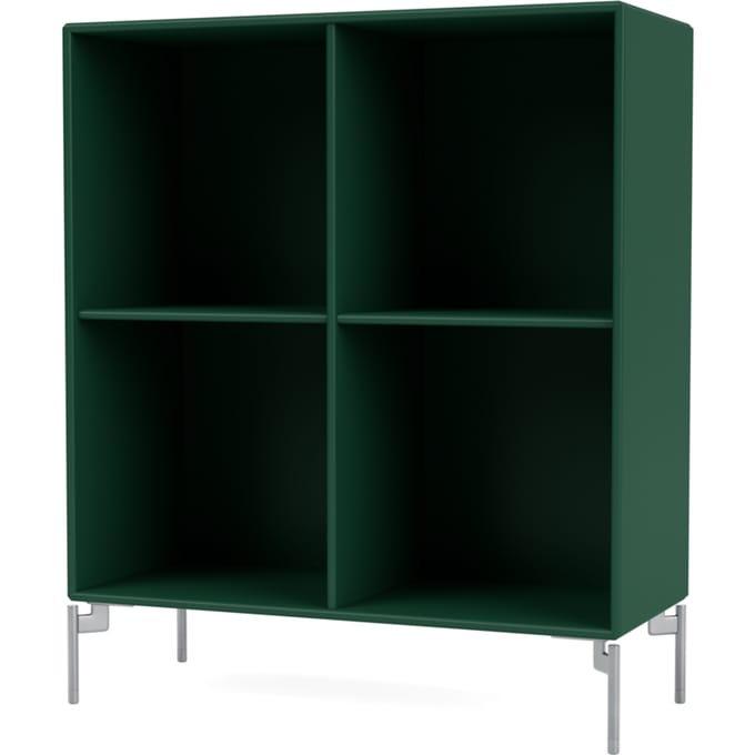 Montana Show boekenplank - Pine - Poten 12,6 cm chroom