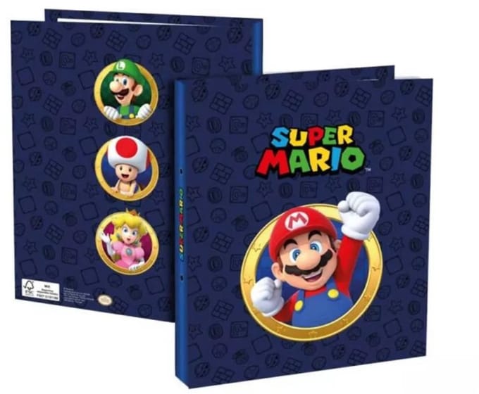 Super Mario Bross - Ringmap - A4 - 2 ringen.