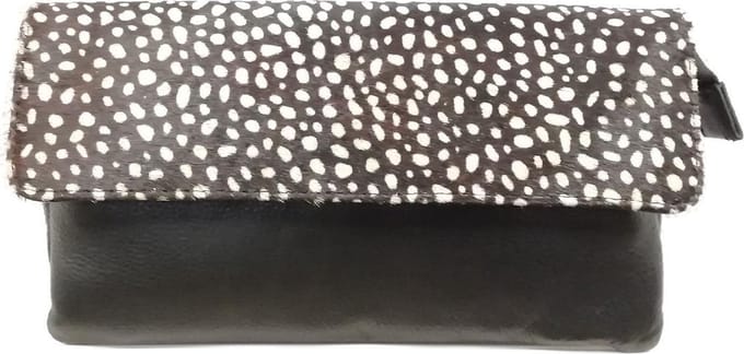 Bear Design Carmela Animal Leren Schoudertas - White Dot