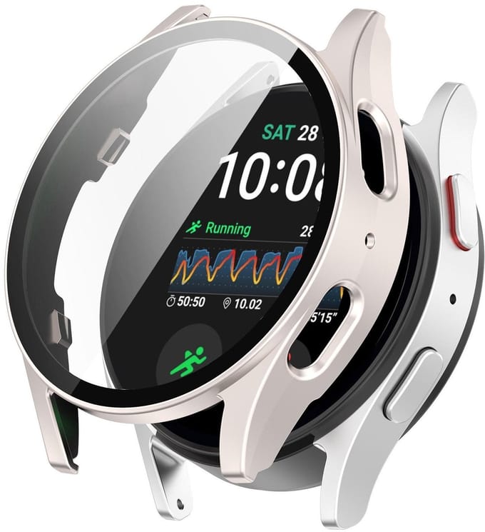 By Qubix - Hard case waterdicht - Sterrenlicht - Geschikt voor Samsung Galaxy Watch 7 / 40mm