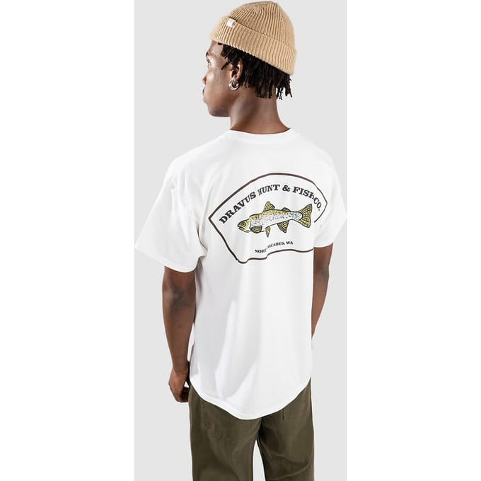 Dravus Hunt And Fish T-Shirt wit