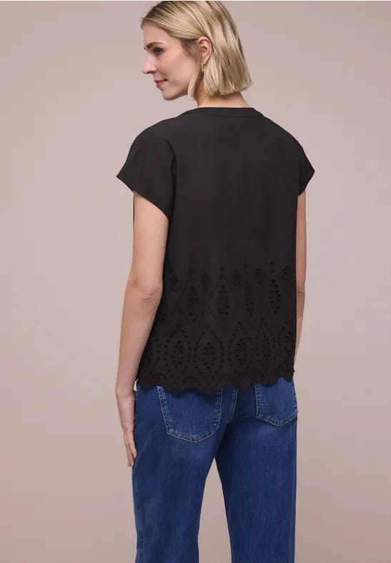 Blouse met Shiffley-patroon