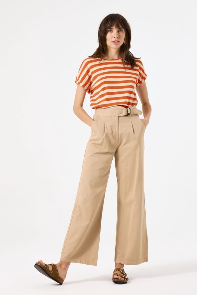 GARCIA C50313 Dames Wide Fit Broek Bruin