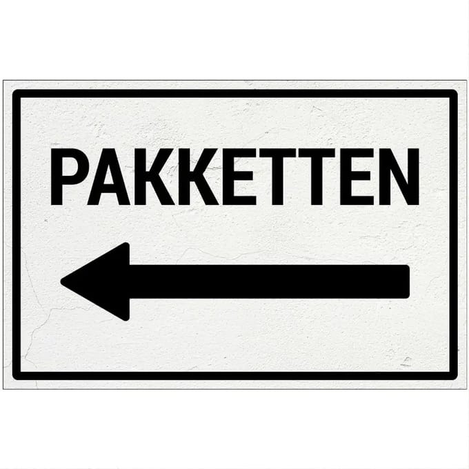 Pakketten links bord | Forex Re materiaal | 45 x 30 cm