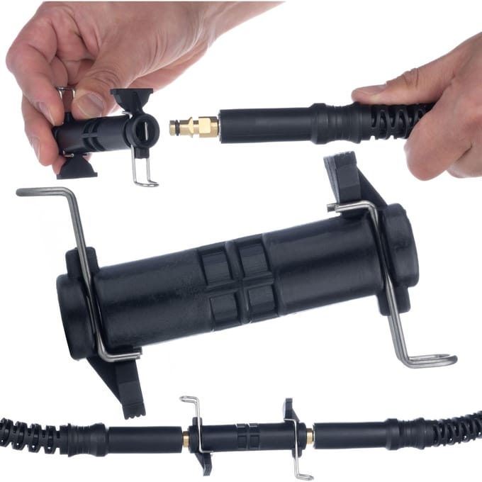 Rosfix Adapter Vervanging - ClickClick Aansluiting - Kunststof, Zwart - Geschikt voor Kärcher K2–K7