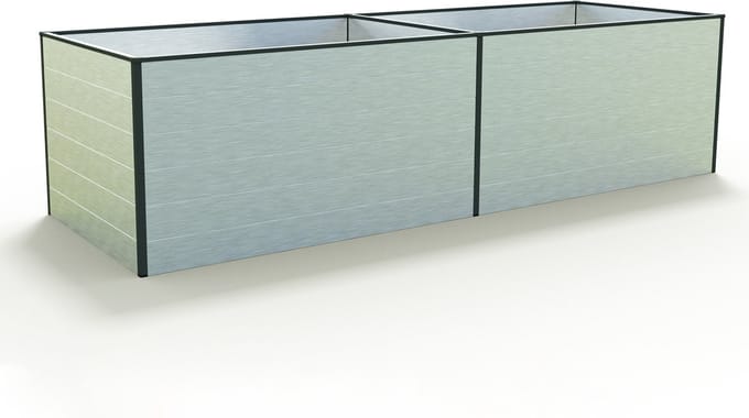 297 x 77 x 77 cm Moestuinbak Kingsize Daniela, Aluminium (geanodiseerd)