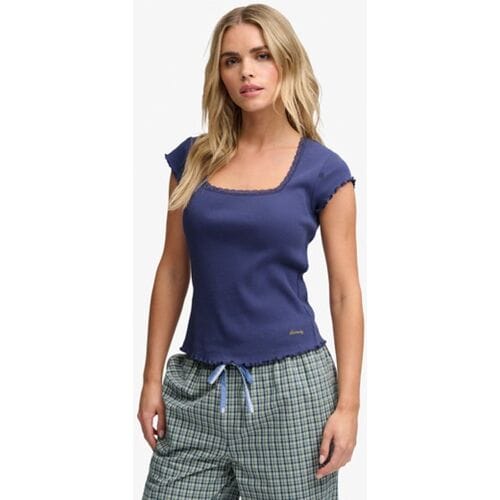 T-shirt met vierkante hals voor vrouwen Superdry Essential