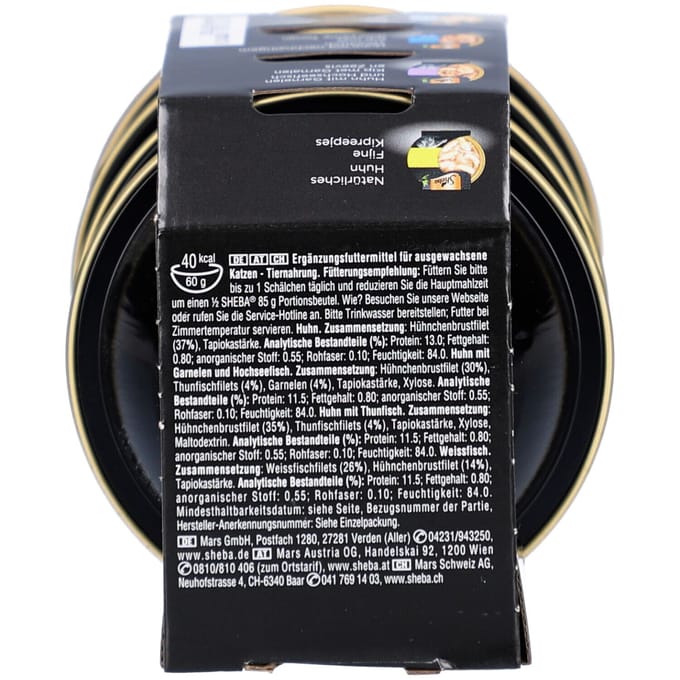 Sheba Filets Selection - Assortiment voor Chat Adulte 4x60 Voeding