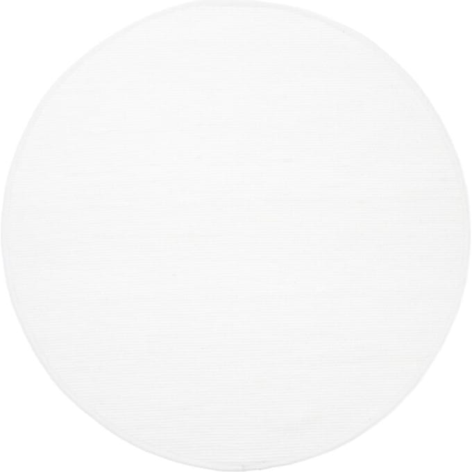 Vloerkleed Scott Wit Rond ø200 cm - Wol Platgeweven Vloerkleed – Japandi / Tijdloos Modern Design