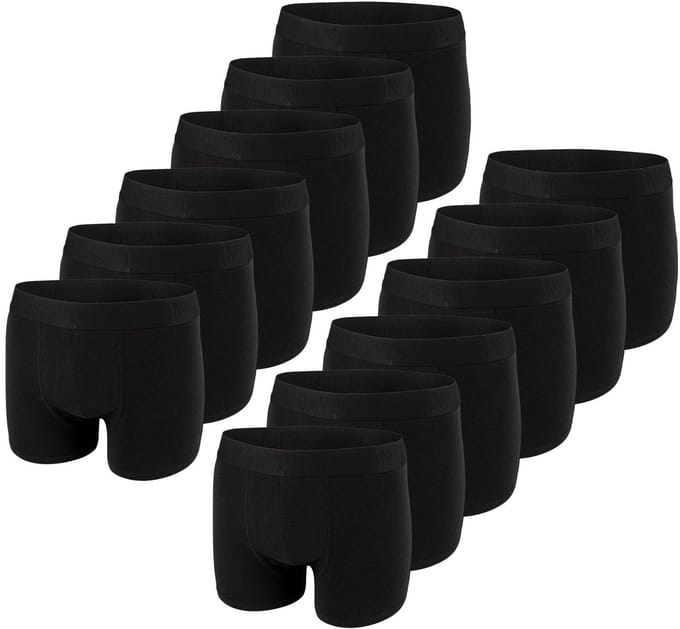 riverso Heren Boxershorts RIVOle 12 Pack Zwart L Geen krassend label