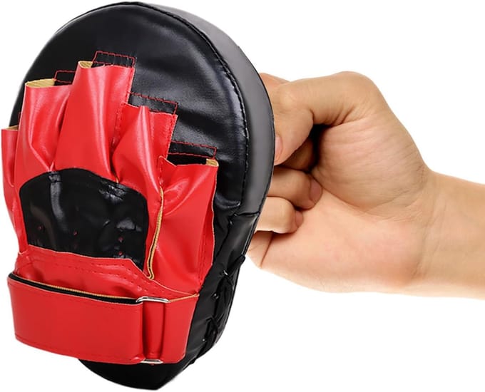 Bokspads - Trainingspads - Kickboksen Trainen - Schokabsorberend Ontwerp - 25 cm - Zwart