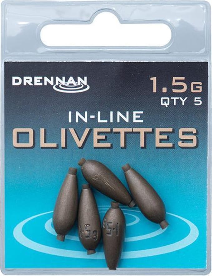 Drennan In-Line Olivette - Lood - 1.5g - Brons
