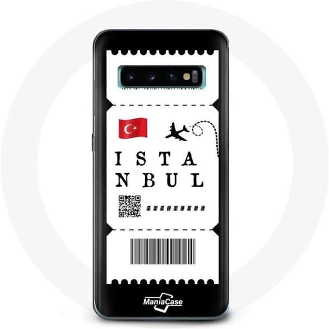 Coque pour Samsung Galaxy S10 Billet d'avion Istanbul Turquie