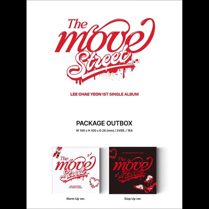 LEE CHAE YEON - LE MOUVEMENT: Kit Rue Ver.(Version Warm Up / Version Step Up) Random black
