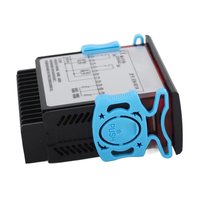 Thermostaat voor temperatuurregeling van zonneboiler met sensor en digitaal display blue