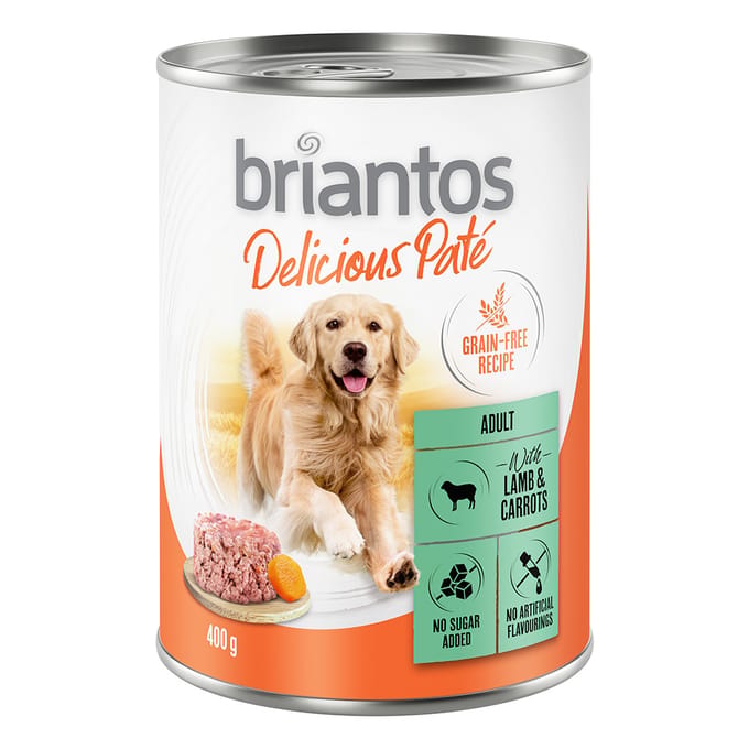 Voordeelpakket Briantos Delicious Paté 24 x 400 g Lam en wortel