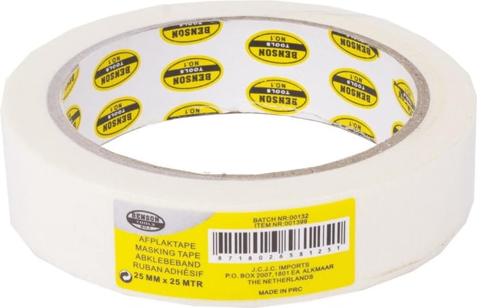 Hofftech Afplaktape - Schilders Tape - 25 mm x 25 meter