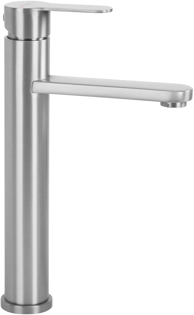 Rea - Arcos - Wastafelkraan - Geborsteld Nikkel High - 11,7X20X29Cm