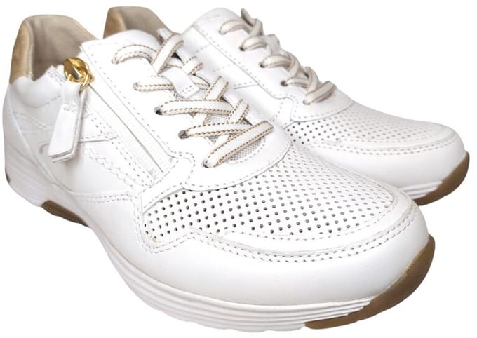 Gabor Rollingsoft Veterschoenen Laag - wit - Maat 7.5