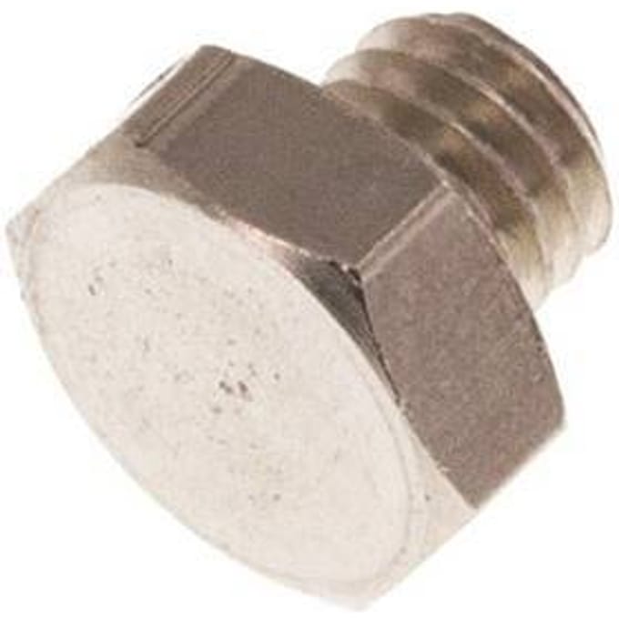 M5 Vernikkeld Messing Plug met Buitenzeskant 16 Bar [10 Stuks]