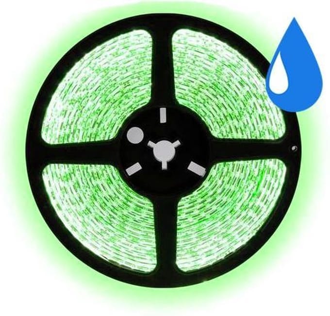 2,5 meter groen led strip waterproof - IP65 - 60Leds/m - 12V