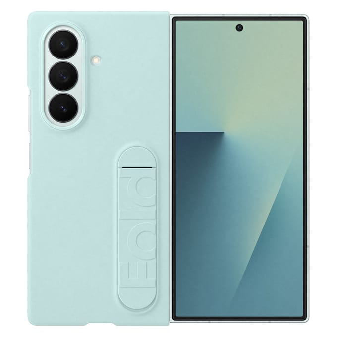 Silicone Case met stand voor de Samsung Galaxy Z Fold 7 - Mint
